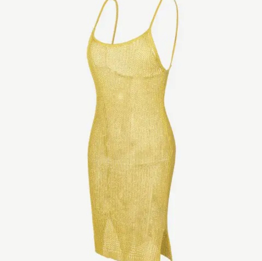 New Open Knit Cover-up Beach Swim Swimsuit Coverup Dress